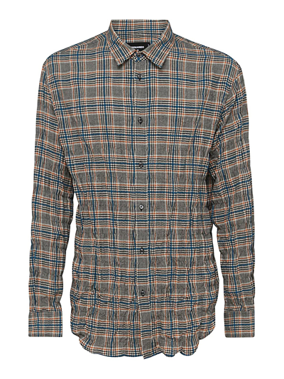 Dsquared2 Multicolor Cotton Shirt In Red