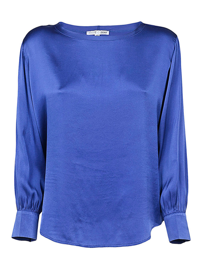 Shirt C-zero Silk Blouse In Blue
