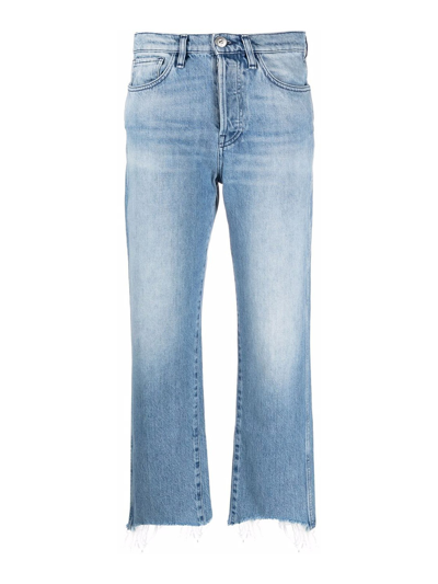 3x1 Mid-rise Cropped Jeans In Denim