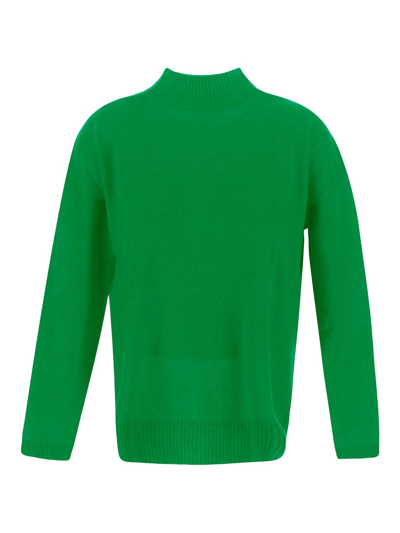Malebolge Viii Knit Mockneck Sweater In Green