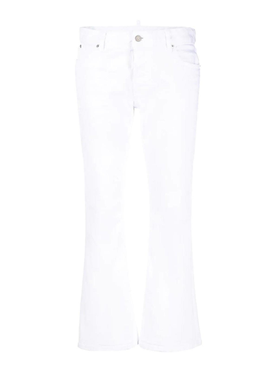 DSQUARED2 BOOTCUT CROPPED TROUSERS