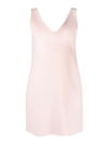 P.a.r.o.s.h Sleeveless Wool Minidress In Light Pink