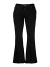 Dsquared2 Bell Bottom Trouser In Black