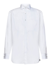 Lardini Classic White Cotton Shirt With Structured Collar In White