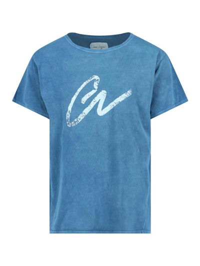 Greg Lauren T-shirt In Azzurro