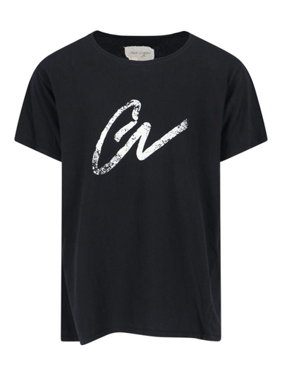 Greg Lauren Print T-shirt In Black