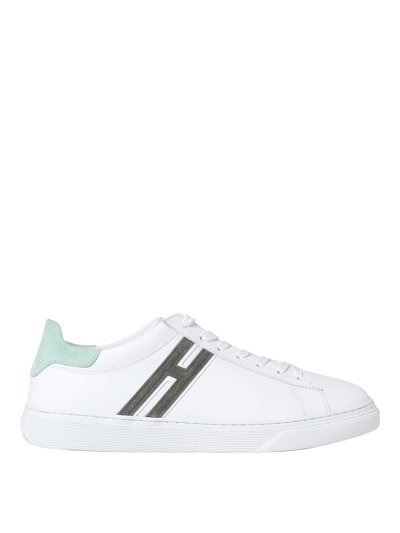 Hogan Sneakers  H365 In Leather In Bianco