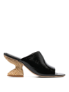 PALOMA BARCELÓ SCULPTED HEELED SANDALS WITH BAND