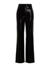 Rotate Birger Christensen High-waisted Sequinned Flared Trousers In Black