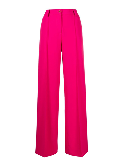 Pinko Pureza Crepe Trousers In Pink