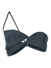 Jacquemus Le Bandeau Asymmetric Top In Blue