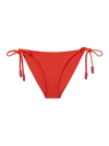 Jimmy Choo Aubrie Monogram Bikini Set In Red