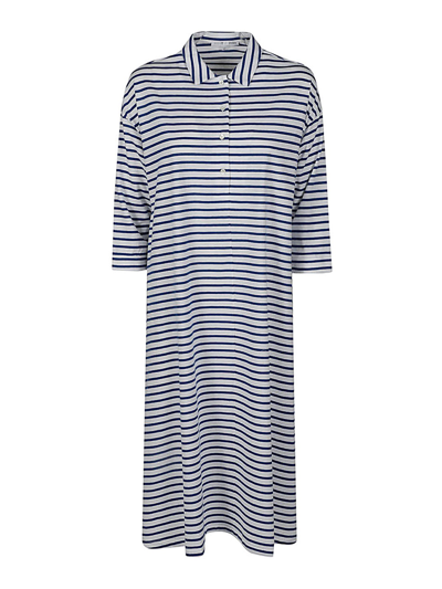 Shirt C-zero Cotton Polo Dress In Blue