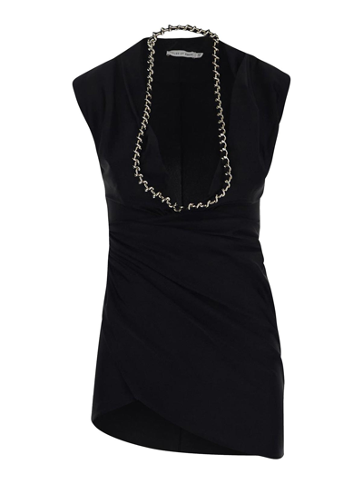 House Of Amen Dress In Lycra With Chain In Black