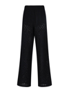 Rotate Birger Christensen Wide Pants With Sequins. In Black