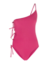 RICK OWENS FUCHSIA STRETCH TACO BATHER SWIMWEAR