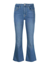 Frame Le Pixie Italien Straight Denim In Pure Blue In Light Wash