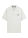 PALM ANGELS MONOGRAM-EMBROIDERED COTTON POLO SHIRT