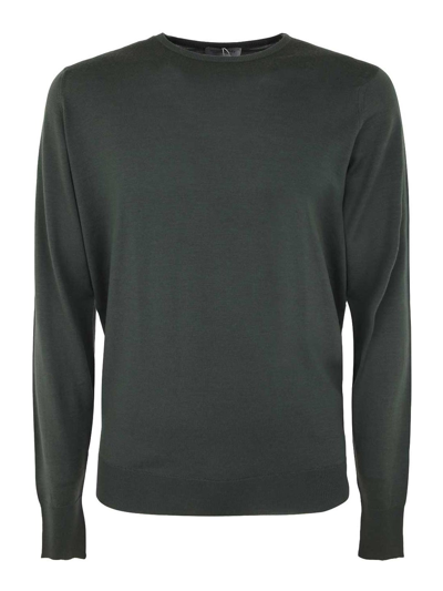 John Smedley Marcus Long Sleeves Crew Neck Pullover In Green