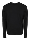 John Smedley Marcus Crewneck Virgin Wool Sweater In Black