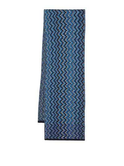 Missoni Wool Scarf In Blue