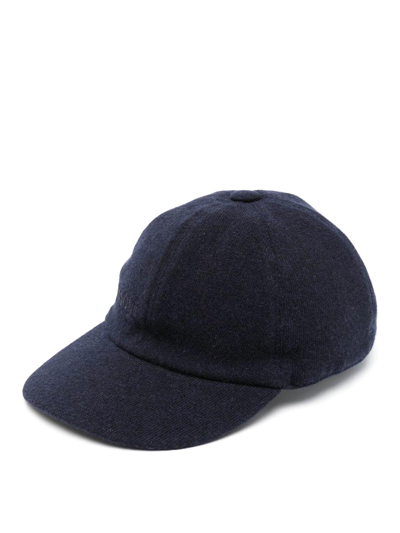 Missoni Cashmere Baseball Cap In Black