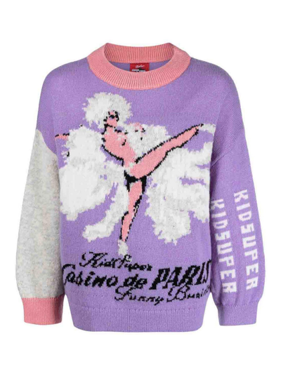 Kidsuper Purple Funny Business Sweater