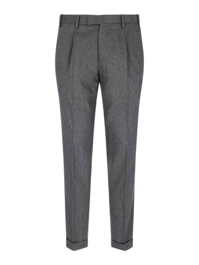 Pt Torino Straight Trousers In Grey