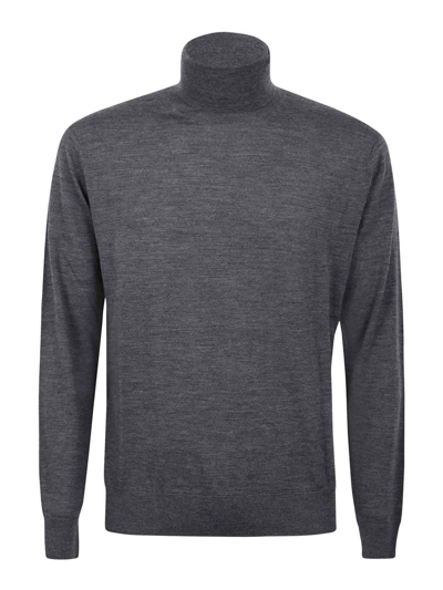 Ballantyne T Neck Pullover In Gris