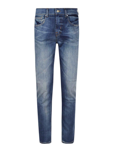 7 For All Mankind Slimmy Tapered Strtekcas In Blue