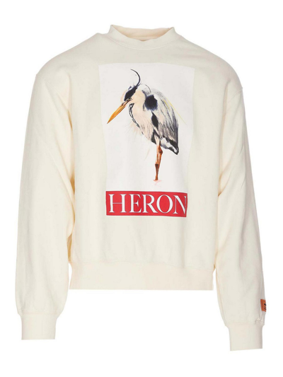 Heron Preston Heron Bird Painted In White