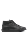 Hide & Jack High Top Sneaker Essence Idro In Black