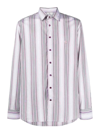 ETRO EMBROIDERED STRIPED SHIRT