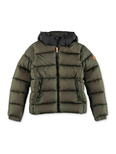 Save The Duck Kids' Boy Padded Jacket In Green