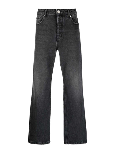 Ami Alexandre Mattiussi Loose Jeans With Straight Cut In Grey