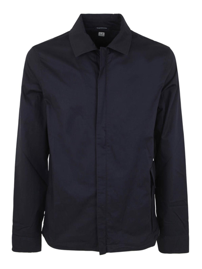 C.p. Company Metropolis Series Gabardine Shirt In Blue