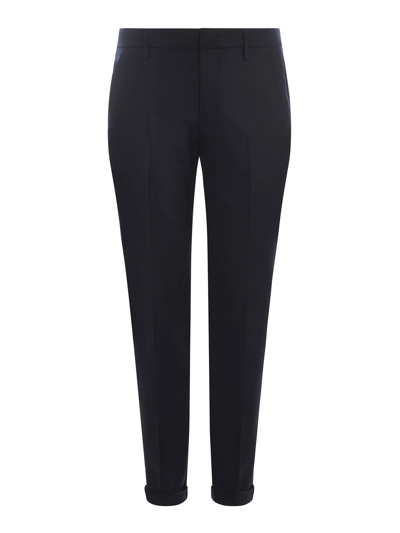 Dondup Trousers   In Virgin Wool In Azul