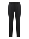 Dondup Wool Trousers With Belt Loops And Pockets In Grey