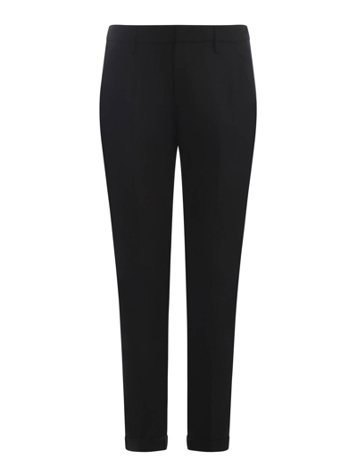 Dondup Trousers  Gaubert In Virgin Wool In Black