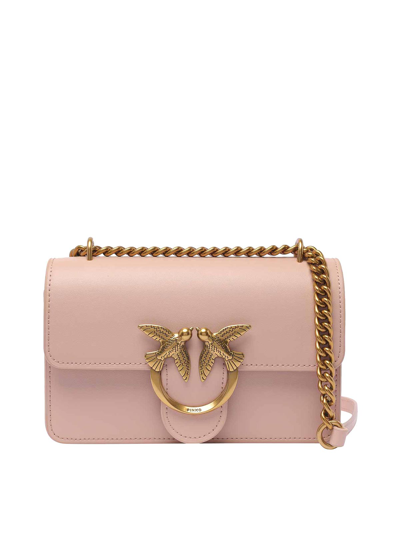 Pinko Love One Mini Crossbody Bag In Nude & Neutrals