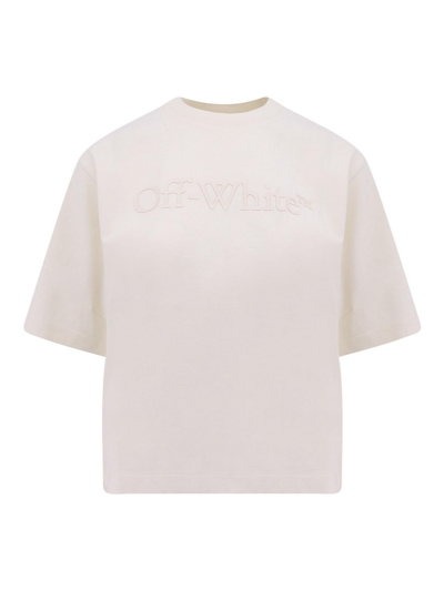 Off-white T-shirt In Beige