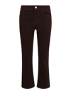 Frame Womens Espresso Coated Le High Flare Belt-loop High-rise Flared-leg Stretch-denim Jeans In Brown