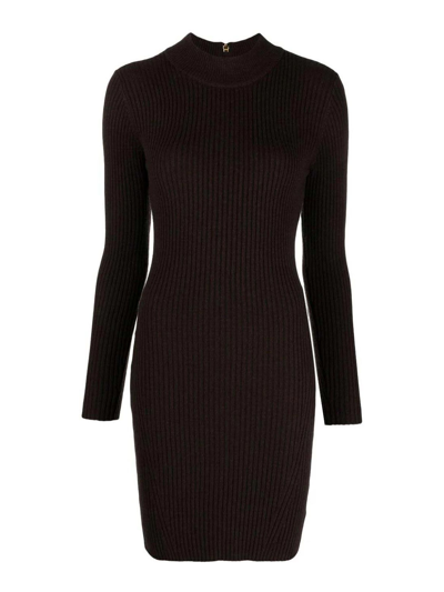 Michael Kors Knit Dress In Brown