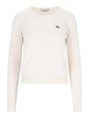 Vivienne Westwood Bea Logo Cotton & Cashmere Sweater In White