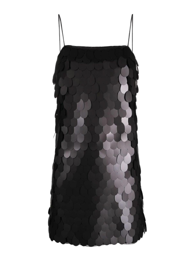 Rotate Birger Christensen Sequin-embellished Minidress In Black