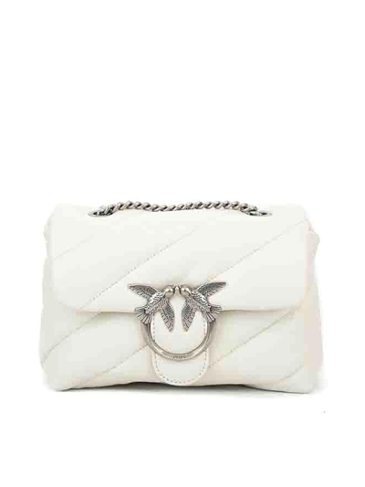 Pinko Mini Love Puff Maxi Quilted Bag In White