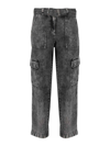 Michael Kors Belted Straight Leg Jeans In Black