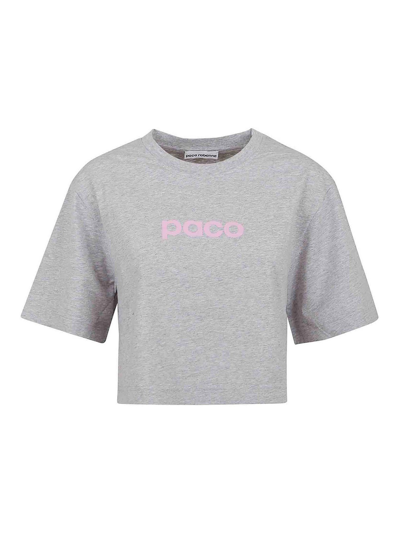 Paco Rabanne Tee Shirt In Grey