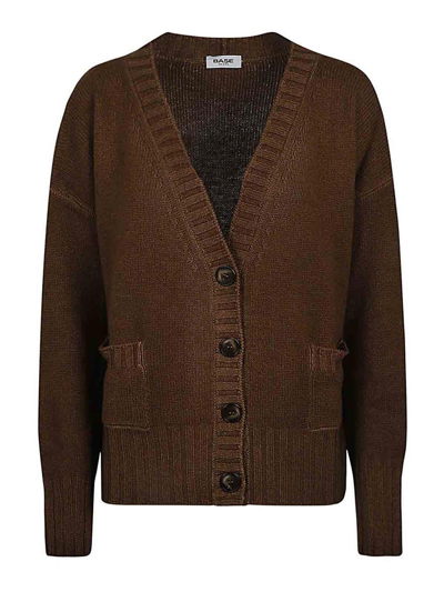 Base Wool And Cashmere Blend Jumper In Brown