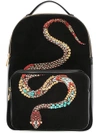 ROBERTO CAVALLI Snake embellished backpack,FQB923PZ235D01412245352